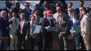 Biden Looks Lost Trying On Football Helmet