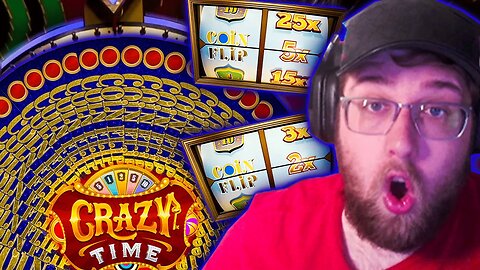 TOP SLOT COIN FLIP WINS ON CRAZY TIME! (LIVE GAME SHOW)