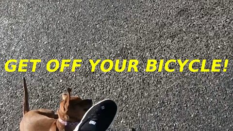 GET OFF YOUR BICYCLE! (how to deal with dogs while cycling) #dontdie #cycling #selfdefense #defense
