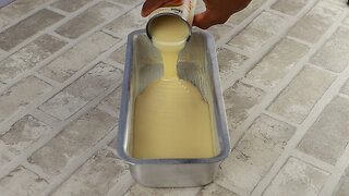 Add condensed milk to the mold and see this incredible result