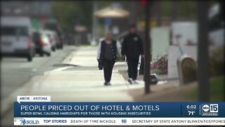 People priced out of hotel, motels as Super Bowl comes