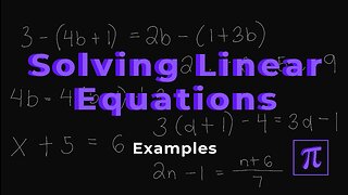 How to Solve LINEAR Equations? - It's easy, just move terms from left to right!