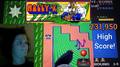 231,950 on Rally-X - 80's Video Game Hour
