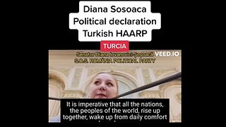 🔥 THIS IS HUGE! Romania Senator Diana Lovanovici Speaks on HAARP Tech Used In Turkey & COVID VAX to DEPOPULATE!!
