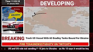 Track US Vessel With 60 Bradley Tanks Bound For Ukraine