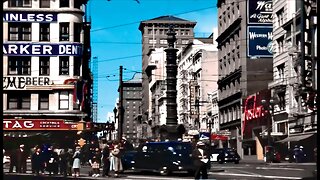 3 sightseeing in SF 1960 vs 2022 San Francisco - California - Remastered 4K 60fps.