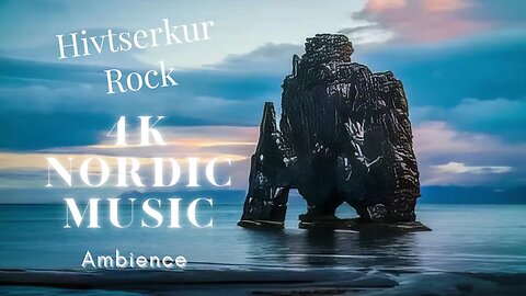 Hvitserkur rock Norway | Nordic Music Ambience 4K.