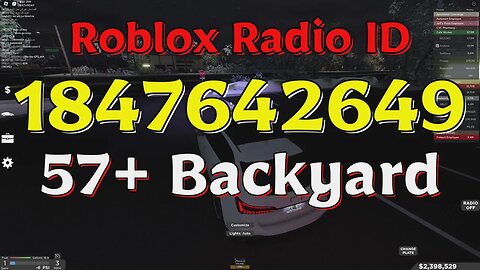 Backyard Roblox Radio Codes/IDs