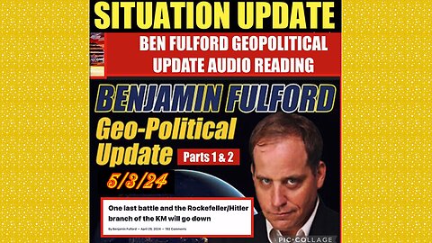 Benjamin Fulford Full Report Update May 3, 2024 - Read Audio Geopolitical Updates