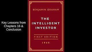 Navigating the Markets with Discipline and Wisdom | Summing up Lessons from the Intelligent Investor