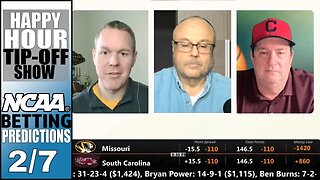 College Basketball Picks, Predictions and Odds | Happy Hour Tip-Off Show for February 7
