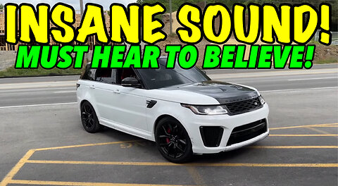 Range Rover Sport SVR 5.0L SUPERCHARGED V8 w/ TRUE DUAL STRAIGHT PIPES!