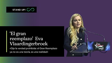 ‘gran reemplazo’ de Eva Vlaardingerbroek