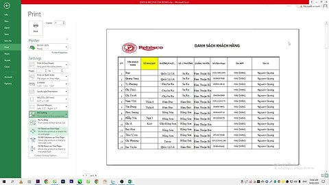 CÁCH CANH CHỈNH FILE IN EXCEL NHANH NHẤT