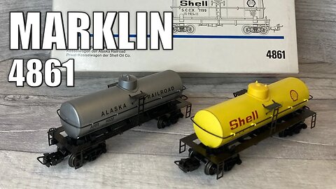 MARKLIN 4861 - Alaska Railroad & Shell Oil Tanker Wagon Set - Unboxing & Review | HO Scale