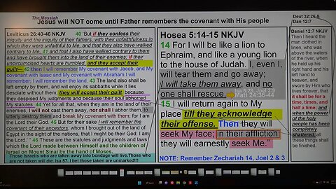 Jesus will Not come until Father has remembered the covenant