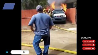 Pala, California Man Saves Dog From Fire