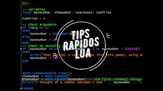 Tips rapidos de Lua / for