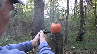 Pumpkin Carving with a .44 Magnum S&W