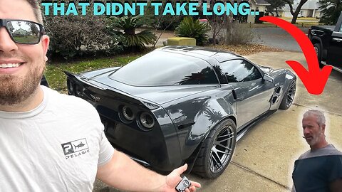 NEIGHBOR Shows Up DAY ONE Of Having My Straight Piped Widebody Corvette in HOA