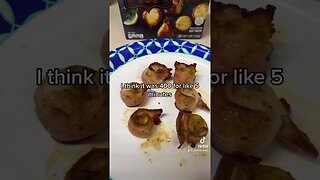 TRYING THE BACON WRAPPED SCALLOPS FROM ALDI'S