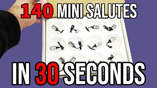 140 small salutes in 30 seconds