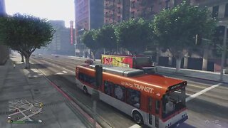 Grand Theft Auto V steal a bus getaway car