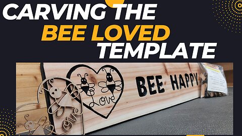 Carving A Cute Bee Template - Simple Stock Sign