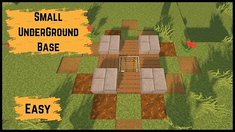 How to Build Small Underground base in Minecraft || Minecraft House Tutorial