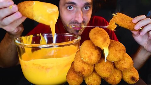 ASMR CHEESE STUFFED CORNDOGS mukbang 먹방 #shorts