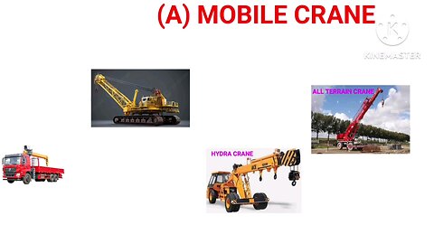 types of crane. crane operator