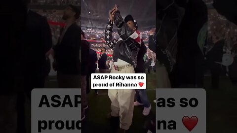 Asap Rocky’s Reaction To Rihanna’s Super Bowl Performance