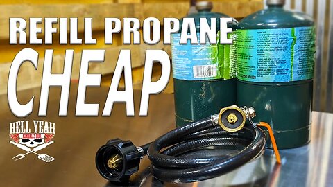 Refill propane canisters for cheap & it's easy (Adapter Review)