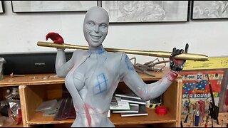 VinceVellCUSTOMS Live Stream - Harley Quinn work