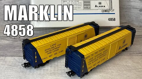MARKLIN 4858 - Alaska Railroad Box Car Set - Unboxing & Review | HO Scale