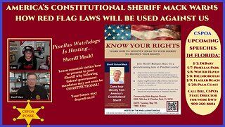 America's Constitutional Sheriff Mack Visits Florida to Warn about Red Flag Laws