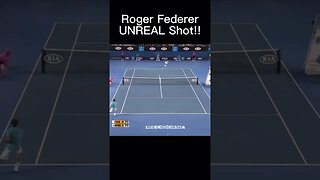 Roger Federer UNREAL Shot!! 🤯 #tennis #shorts