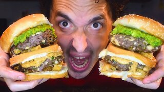 MEXICAN MCDONALDS BIG MAC BURGER ! * ASMR NO TALKING * NOMNOMSAMMIEBOY