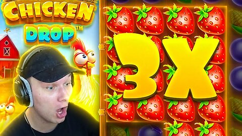 i hit massive TOP SYMBOL on Chicken Drop!! This slot is GOOD! (BONUS BUYS AND BIG SPINS!)