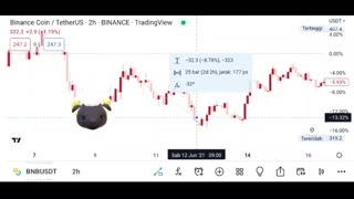 The BNBUSDT market was in wait-and-see mode ahead