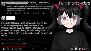 People upset over Mrbeast cure blindness video Reaction to Rev video