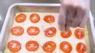 Torta recheada com presunto e queijo