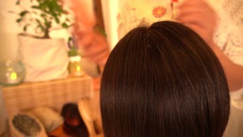 [ASMR] Gentle Hair Brushing Five Different Hair Brushes | Sleep therapy | No Talking