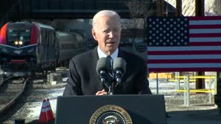 Joe Biden repeats Amtrak 'million miles' story at Baltimore infrastructure event