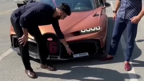 Andrew Tate Bugatti license plate with Ahmad Mahmood 🤑