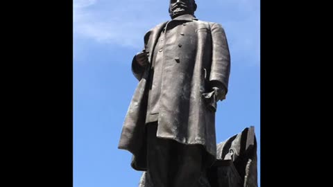 June 1983 - Indianapolis Statue of Benjamin Harrison Gets Clean-Up