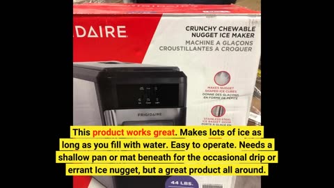 Frigidaire EFIC235-AMZ Countertop Crunchy Chewable Nugget #IceMaker -Overview