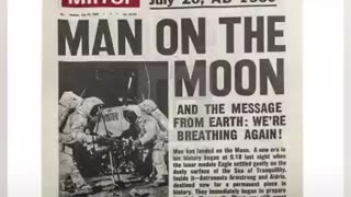 MOON Landing 20 july 1969, News paper picture 21 july 1969.