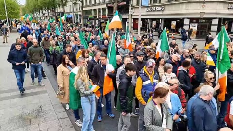 Dublin Anti-Mass Uncontrolled Immigration Protest (Corruption Awareness Ireland) 7-05-24