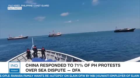 China responded to 71% of PH protests over sea dispute — DFA